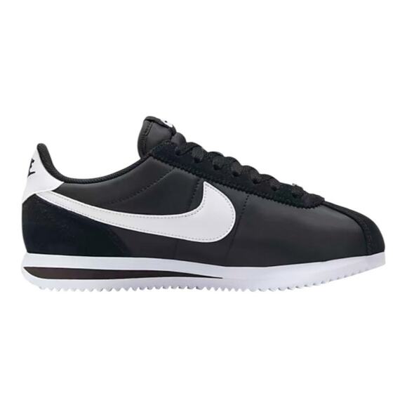 Nike Cortez Textile Black White Sneakers Women’s 7.5 Running Heritage Shoe NEW - Picture 3 of 14